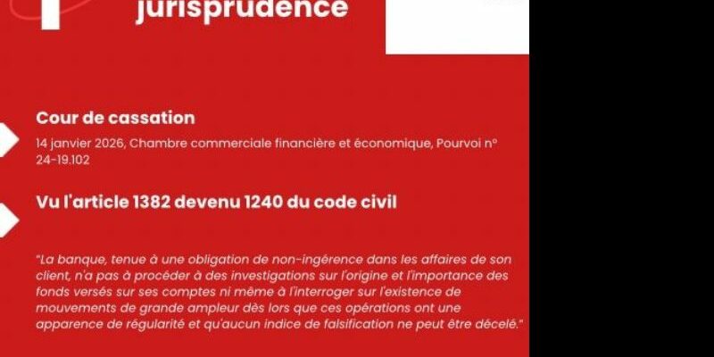 Jurisprudence sur la responsabilité des banques Jurisprudence sur la responsabilité des banques